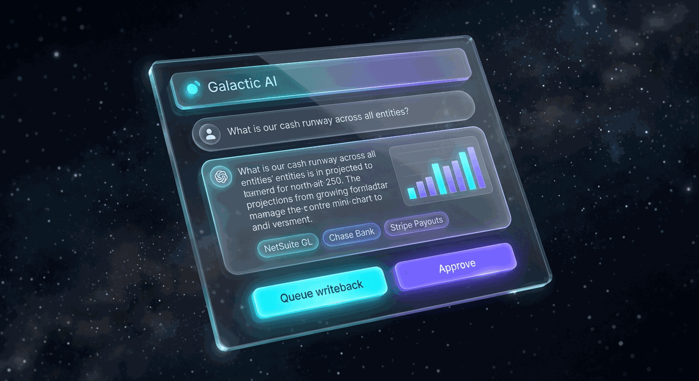 Galactic AI assistant in action